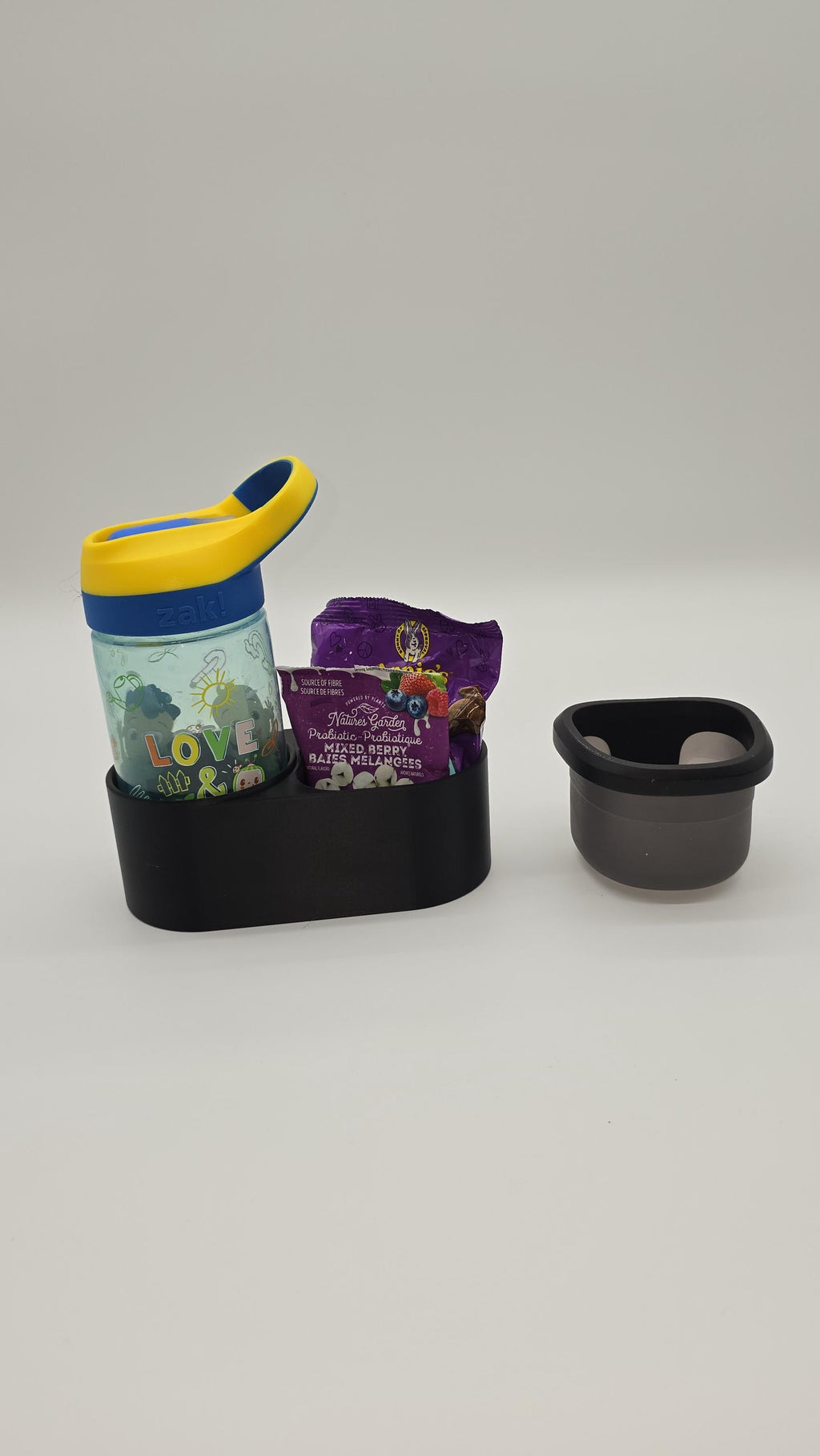 Cup Holder + Snack Tray Upgrade – Compatible with Nuna REVV Car Seat – Fits Zak Cups