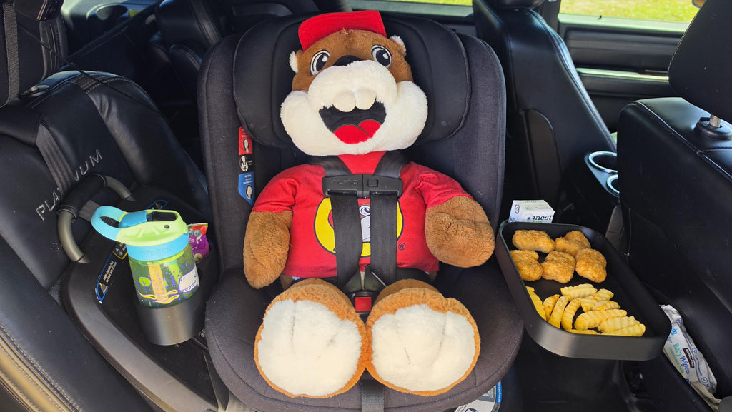Nuna REVV Complete Cup Holder + Snack Tray Bundle | Fits Larger Cups | Toddler Car Seat Accessory